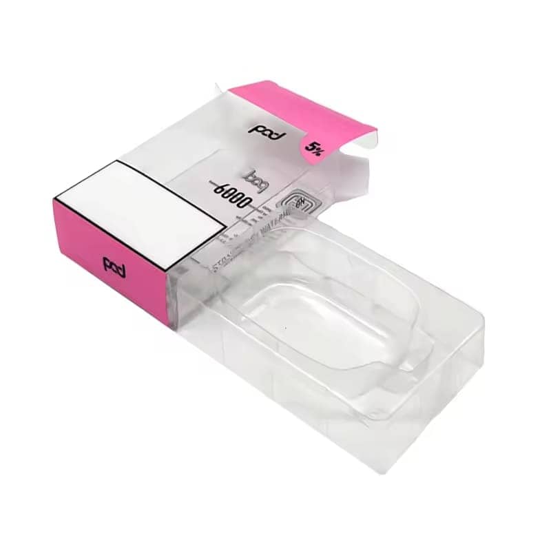 Custom Clear PVC Packaging Box — front view