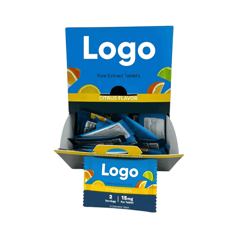 Custom Sealed Flat Pouch for Tablets and Capsules – Front View